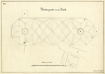 135063 Plattegrond van de verdieping van het noordwestelijke bastion van kasteel Vredenburg te Utrecht. Met aanduiding ...